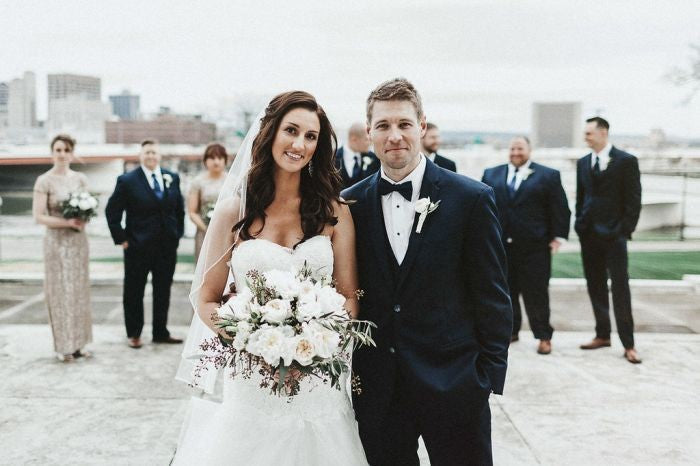 Rachael & Andrew // Dayton Masonic Center Wedding // Floral Preservation Frame